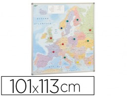 Mapa mural magnético Faibo Europa politico 113x101cm.